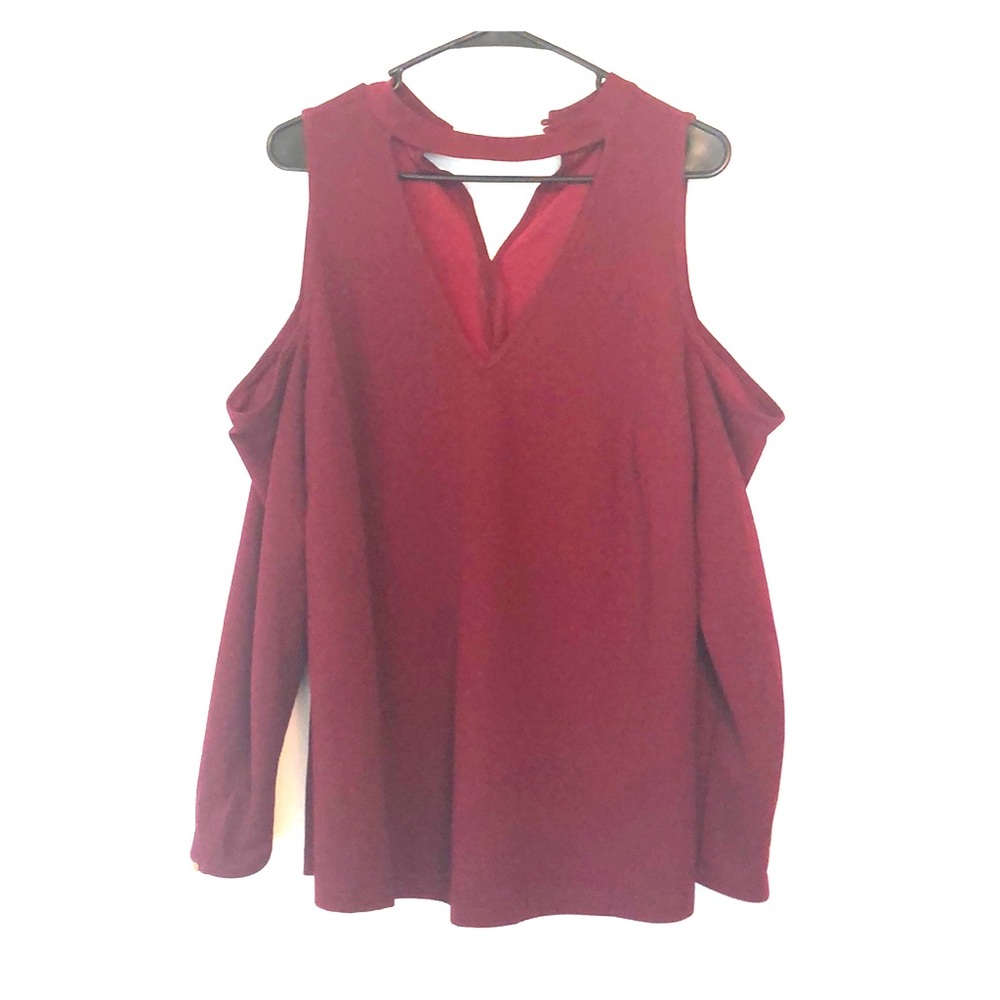 City Chic Cold Shoulder Top